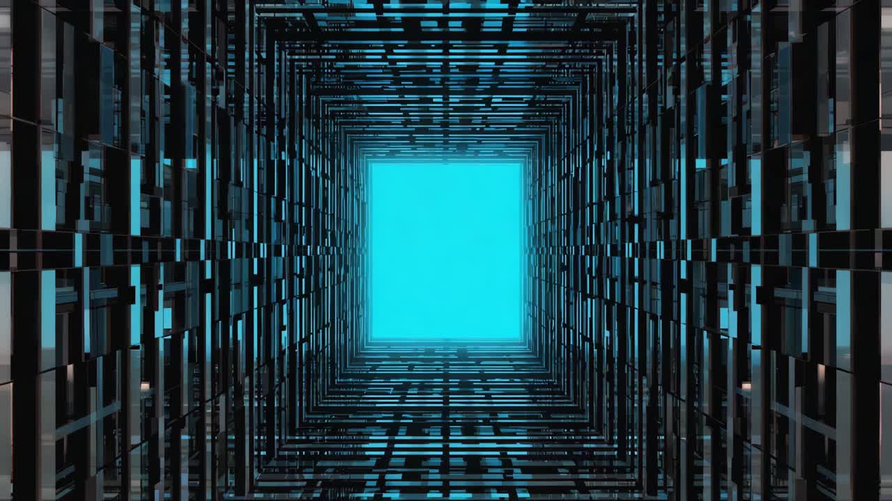 túnel geométrico abstracto