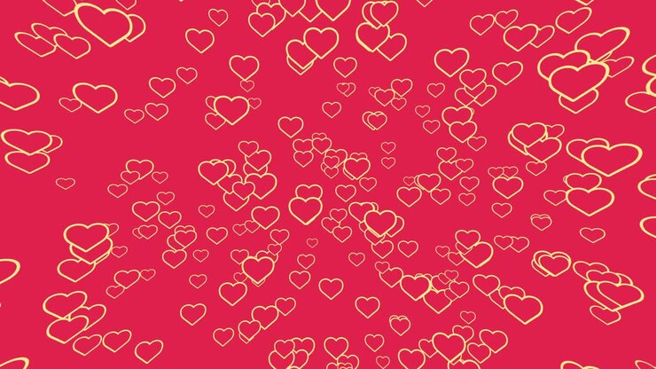 Animación de corazón, patrón de bucle sin fin
