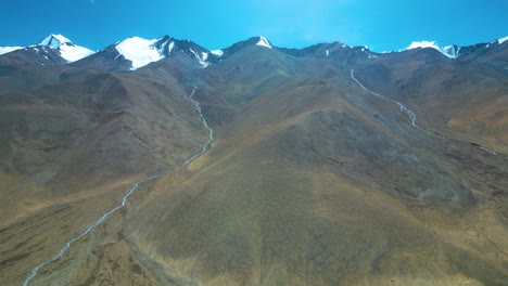 aerial view of leh ladakh, pangong tso lake, maitreya buddha, diskit monastery in nubra valley, sand dunes nubra valley