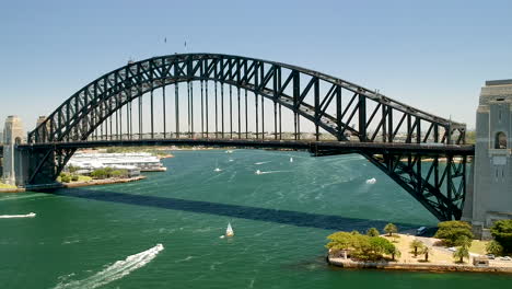 Vista-Aérea-Del-Puente-Del-Puerto-De-Sydney