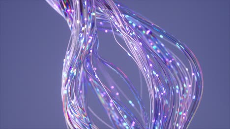 추상적인 iridescent 빛 선