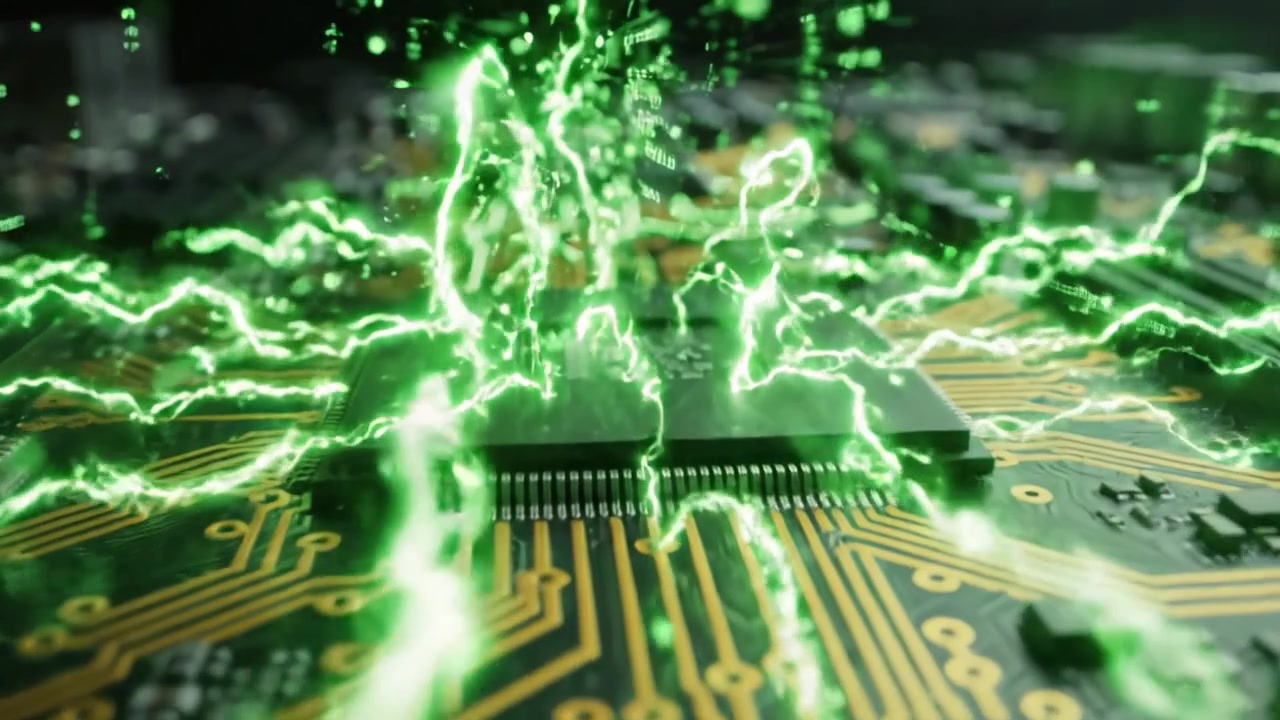 Exploring the Intricate Details of Modern Circuit Boards: A Journey Through Microprocessor Technology and Its Stunning Visual Transformation