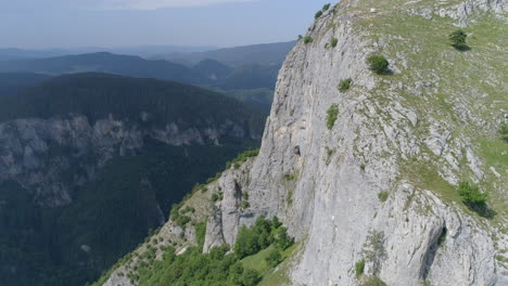 High-sharp-vertical-cliffs-climb-from-the-bottom-up-with-a-drone