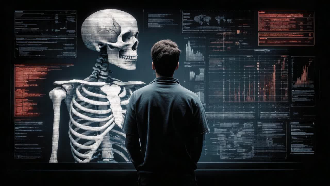 Exploring the Unseen: A Reflection on Human Anatomy Through Digital Visualization in a Medical Study Setting Featuring a Human Skeleton