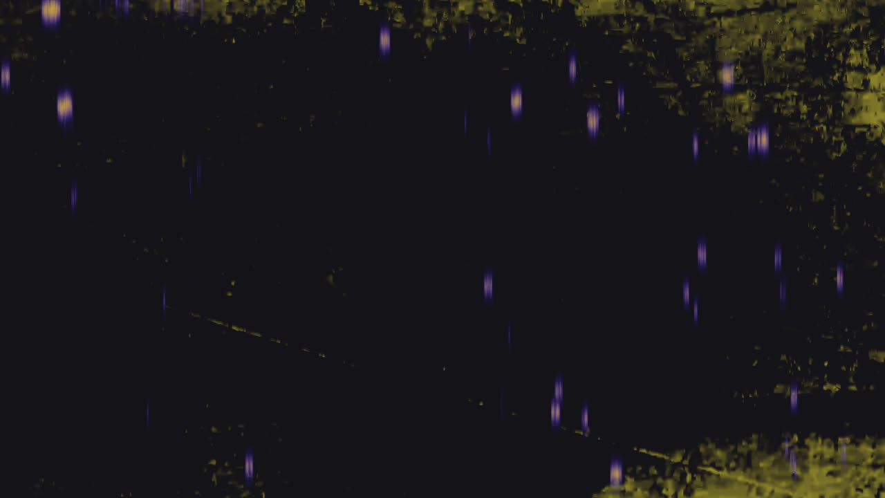 중앙에서 퍼지는 노란색 물방울이 있는 검은색 배경