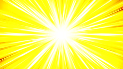 cartoon beam animation. shiny sun background. sunburst rays in heaven. abstract loop design.