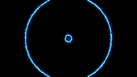 blue wormhole circle light energy wave overlay effect loop