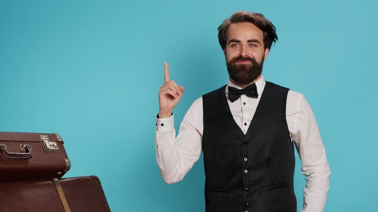 Hotel porter coming up with idea