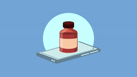 bottle medicine drugs medical animation