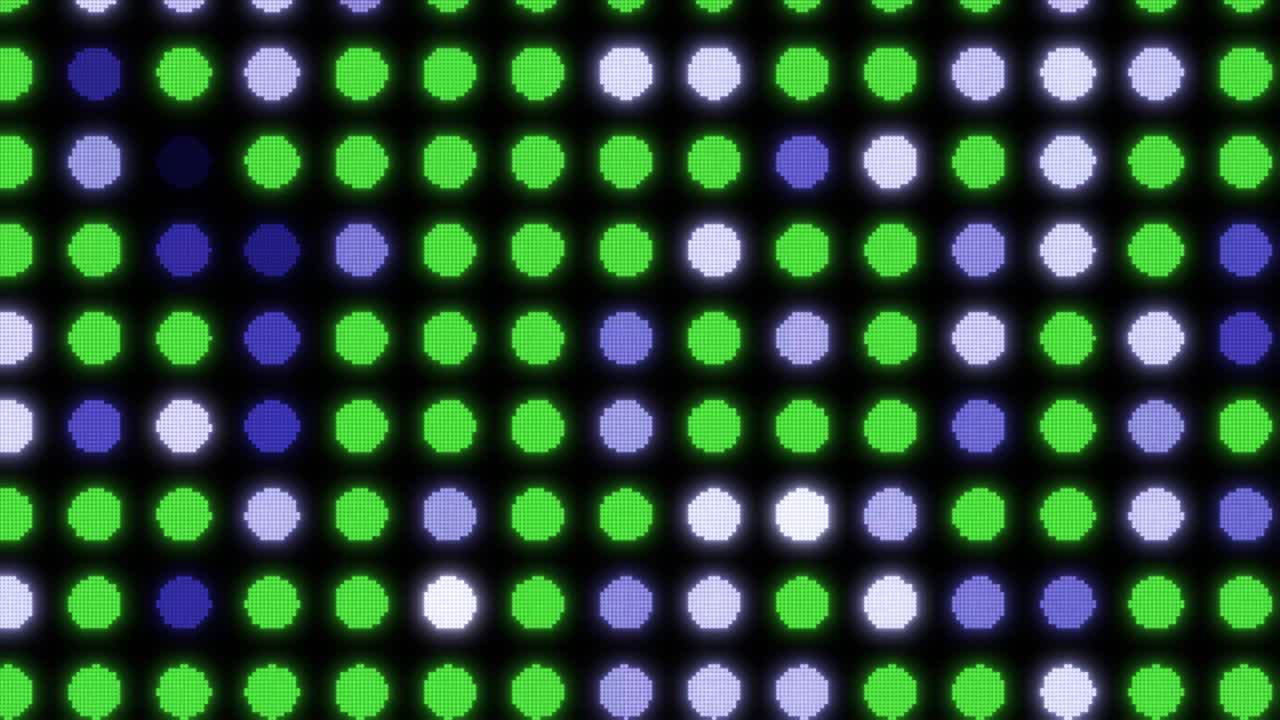Blikající světla na stěně. Abstraktní pozadí s pohybovou grafikou. Koncept disco luceren