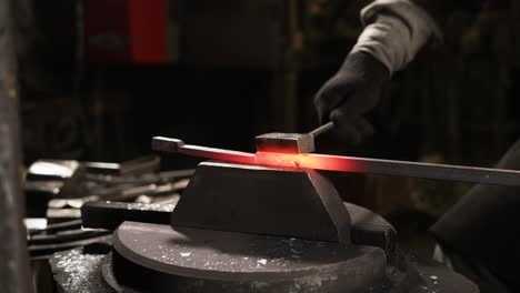 blacksmith forging hot metal