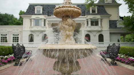 water fountain closeup - ashford estate, nj