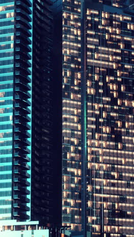 modern city skyline at night