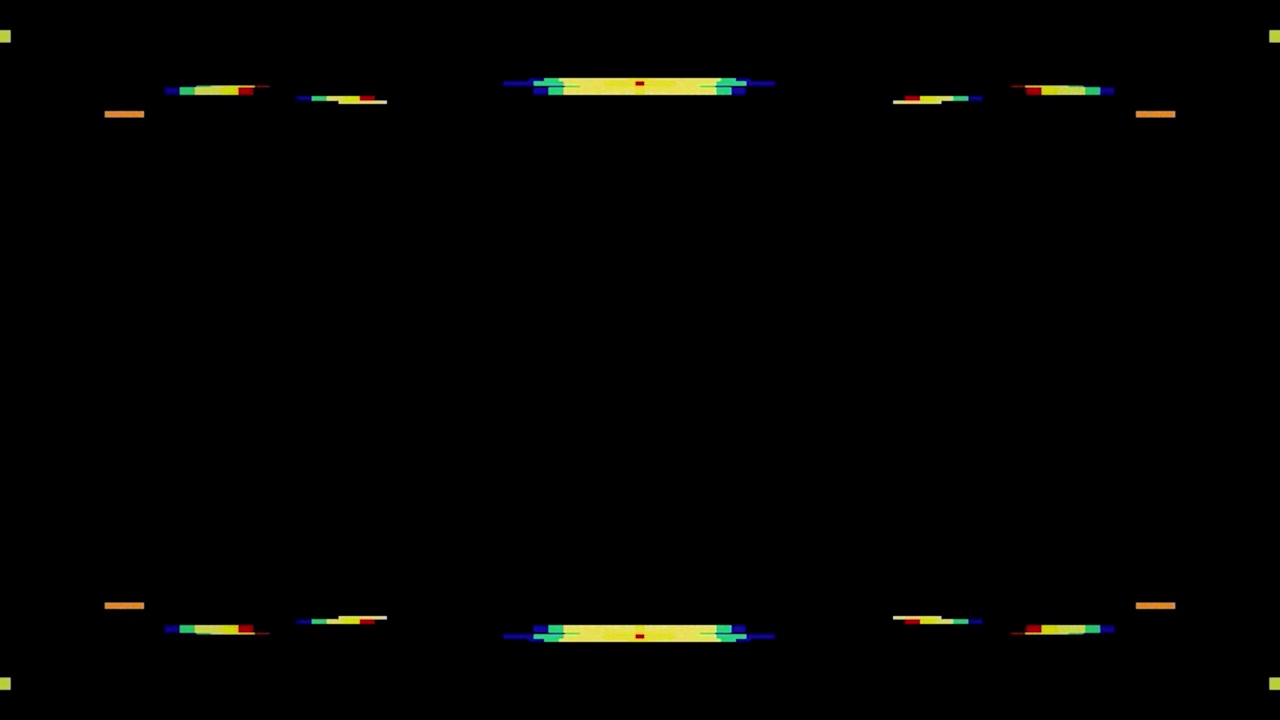 Abstract Digital Glitch Effect with Colorful Geometric Lines
