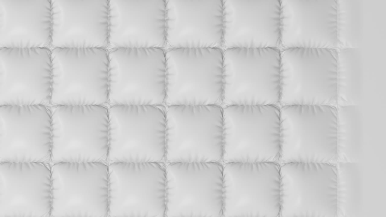 un cojín blanco de aire, renderización en 3d.