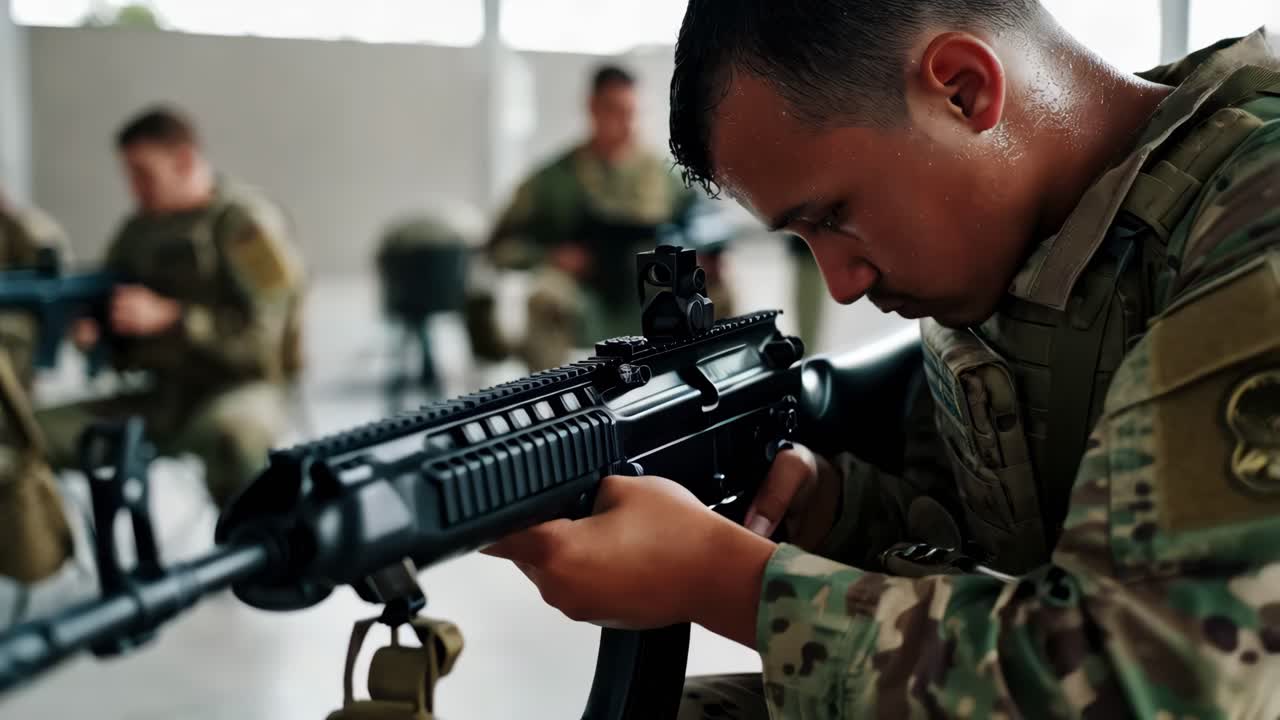 훈련 중인 군인들