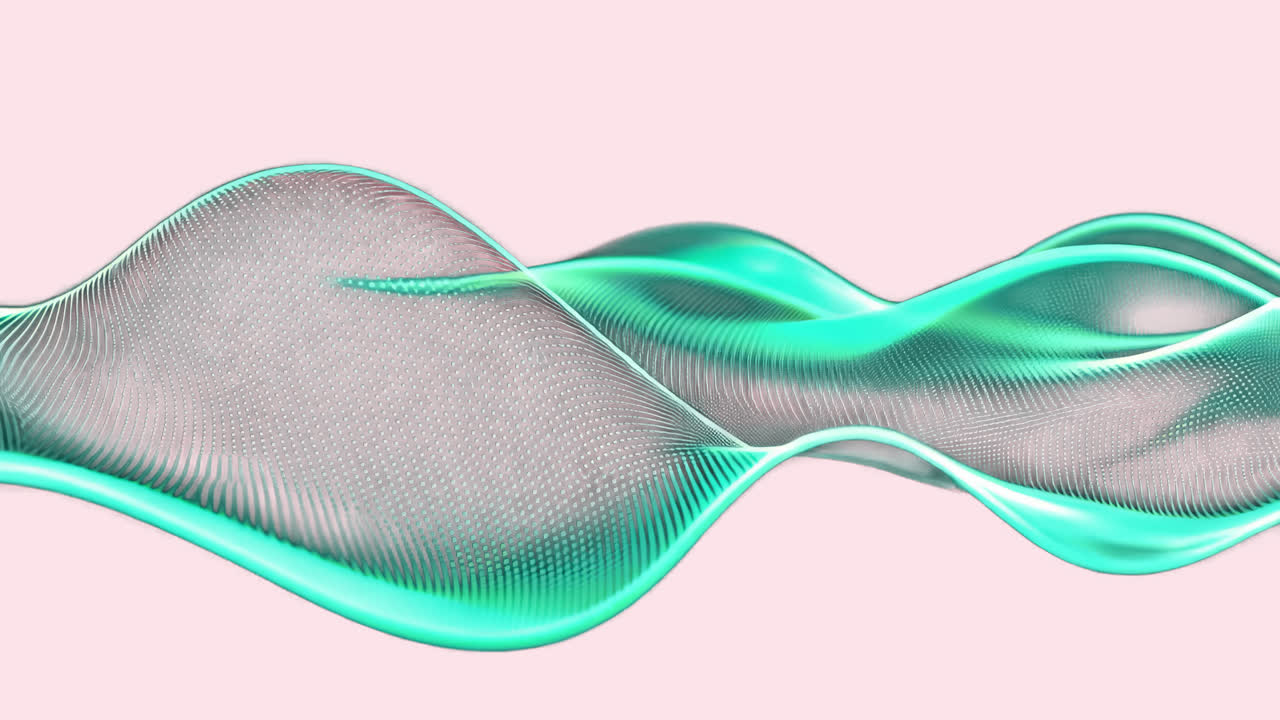 Abstract digital wave pattern animated overlay, transparent 4K video, alpha channel, ProRes 4444