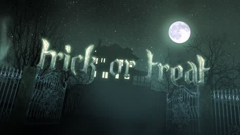 Trick-or-Treat-and-mystical-horror-background-with-the-house-and-moon