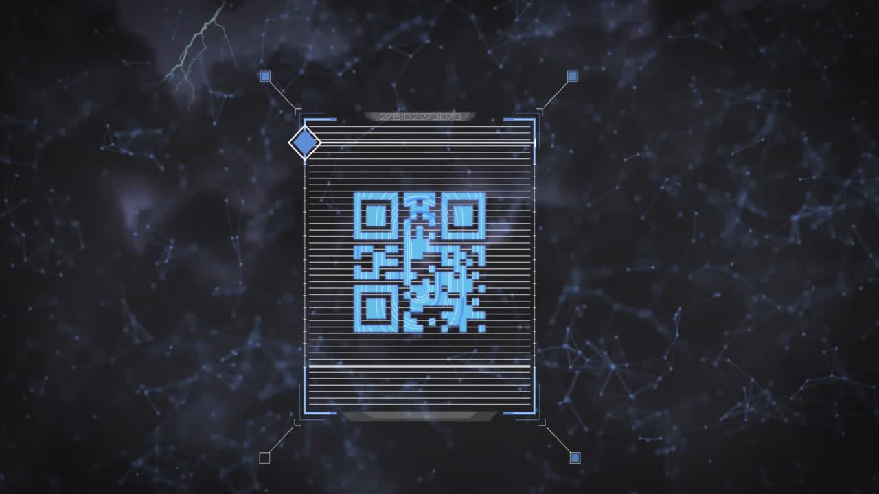 animación de la red de conexiones con iconos sobre pantallas digitales