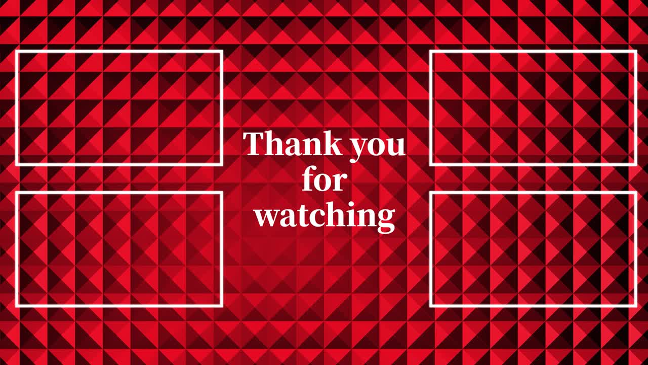 금속 반사 크리스탈 광채 엔드 카드 엔딩 스크린 모션 그래픽