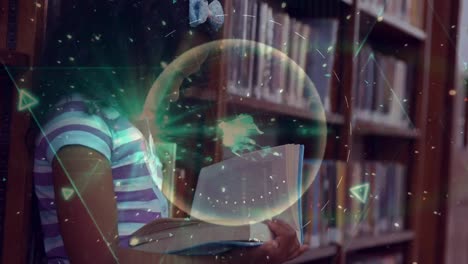animación de conexiones y procesamiento de datos sobre la lectura de las escolares