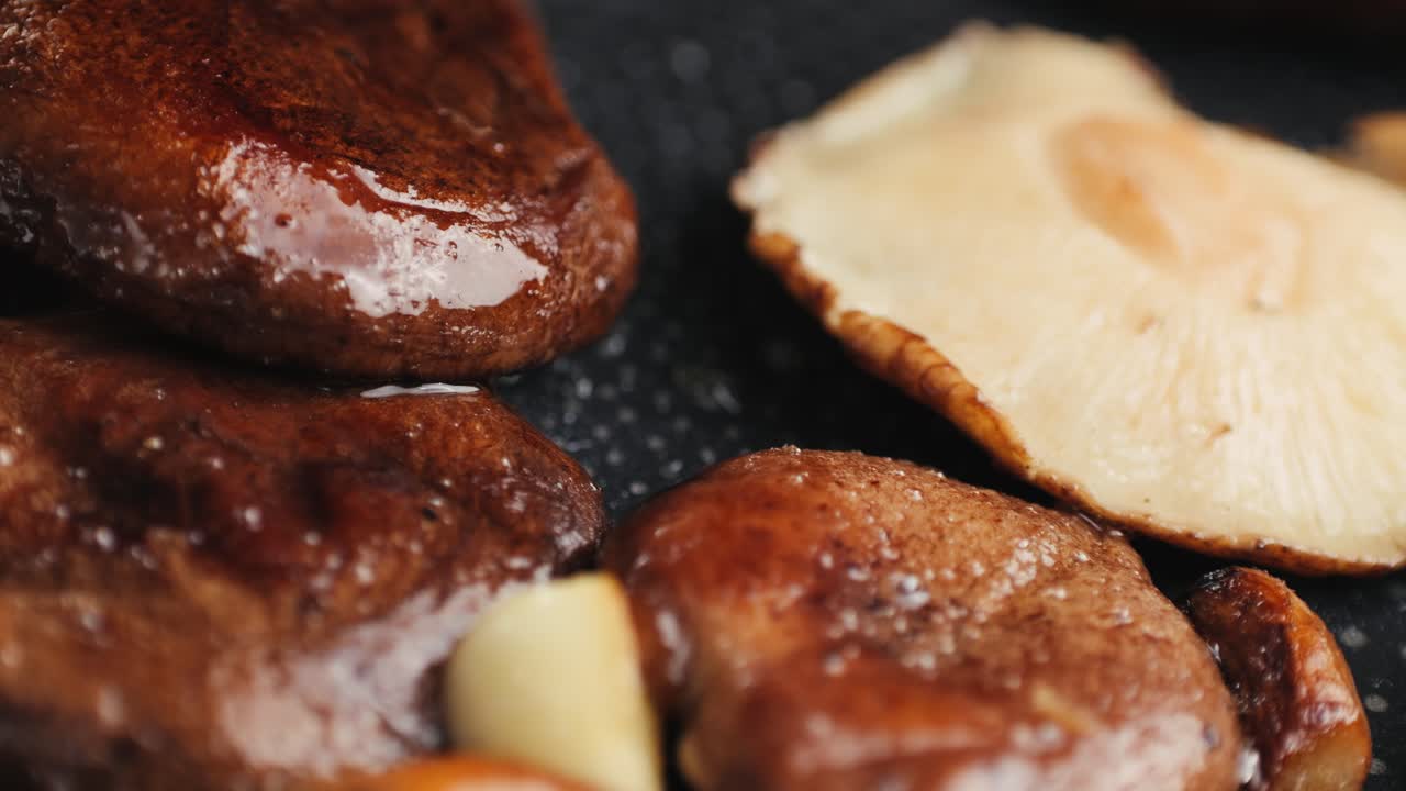 Frying Shiitake Mushrooms