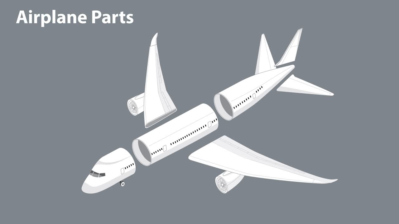 Analisi dettagliata dei componenti di un aereo