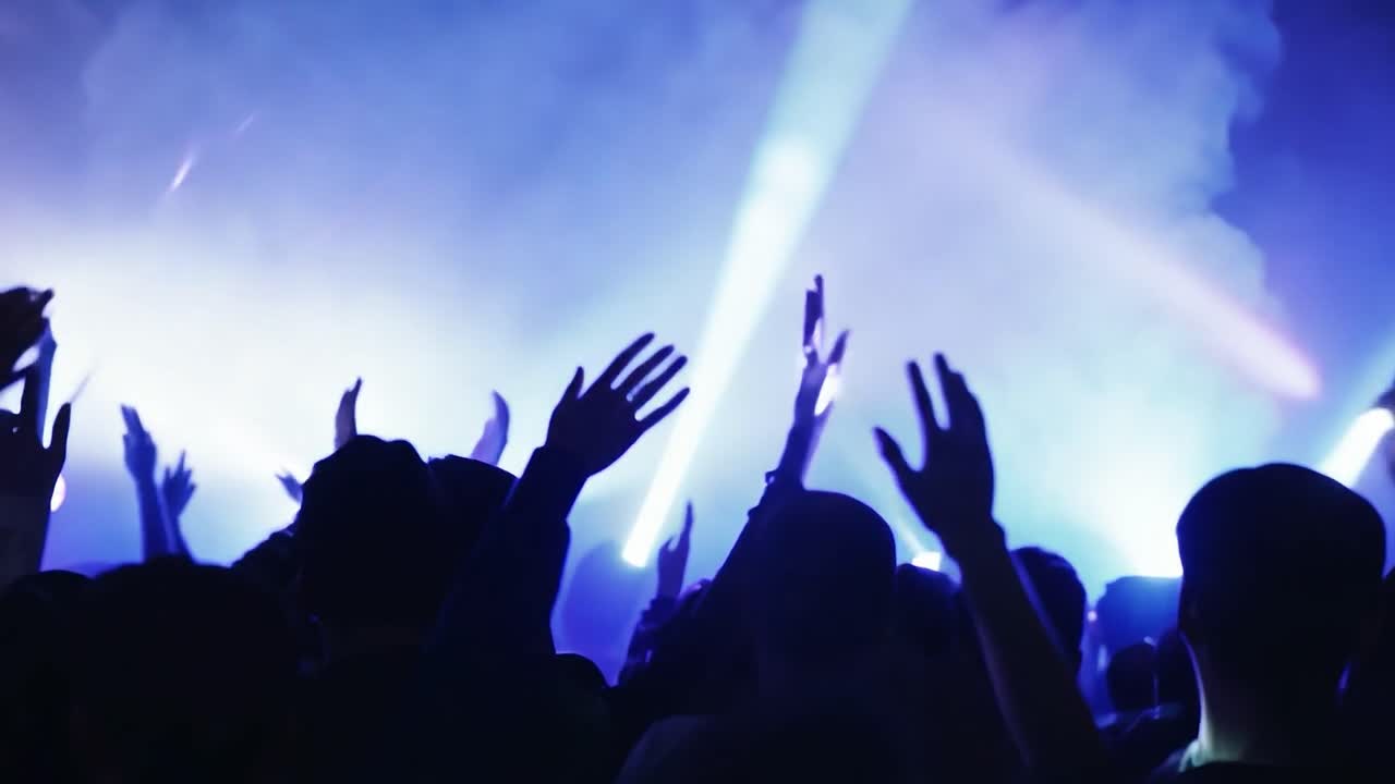 multitud de personas en un concierto con las manos levantadas
