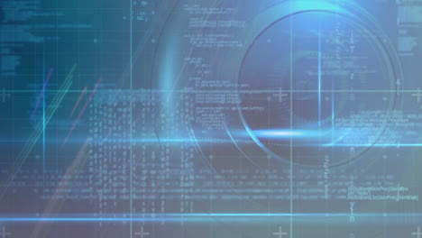animación del escaneo del alcance y el procesamiento de datos sobre la cuadrícula