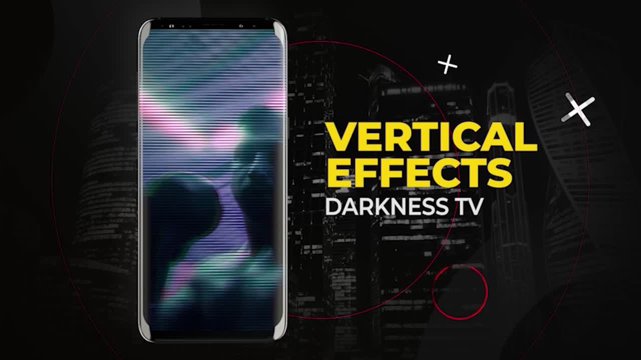 Effetti TV con oscurità verticale