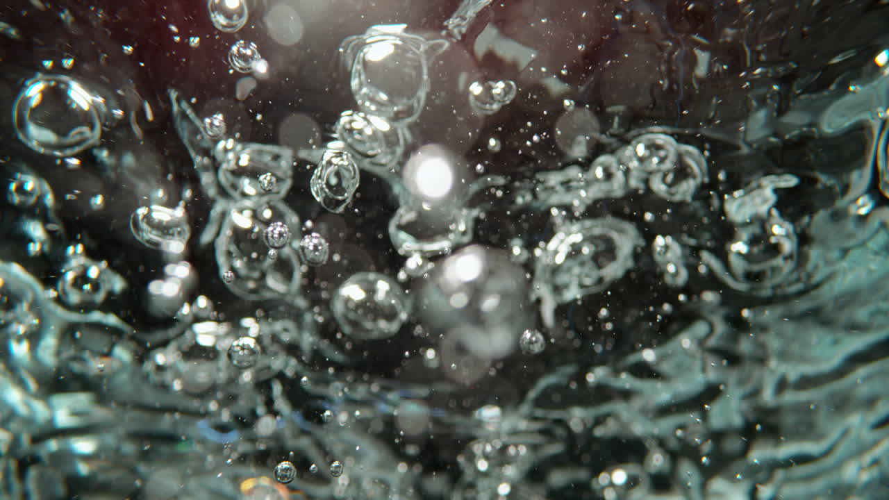 agua hirviendo con burbujas