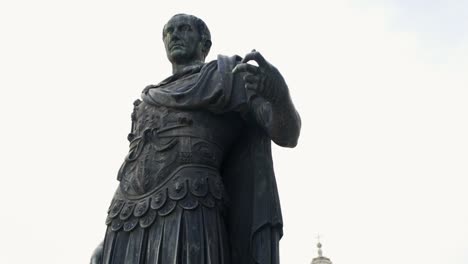 bronze statue of a roman emperor