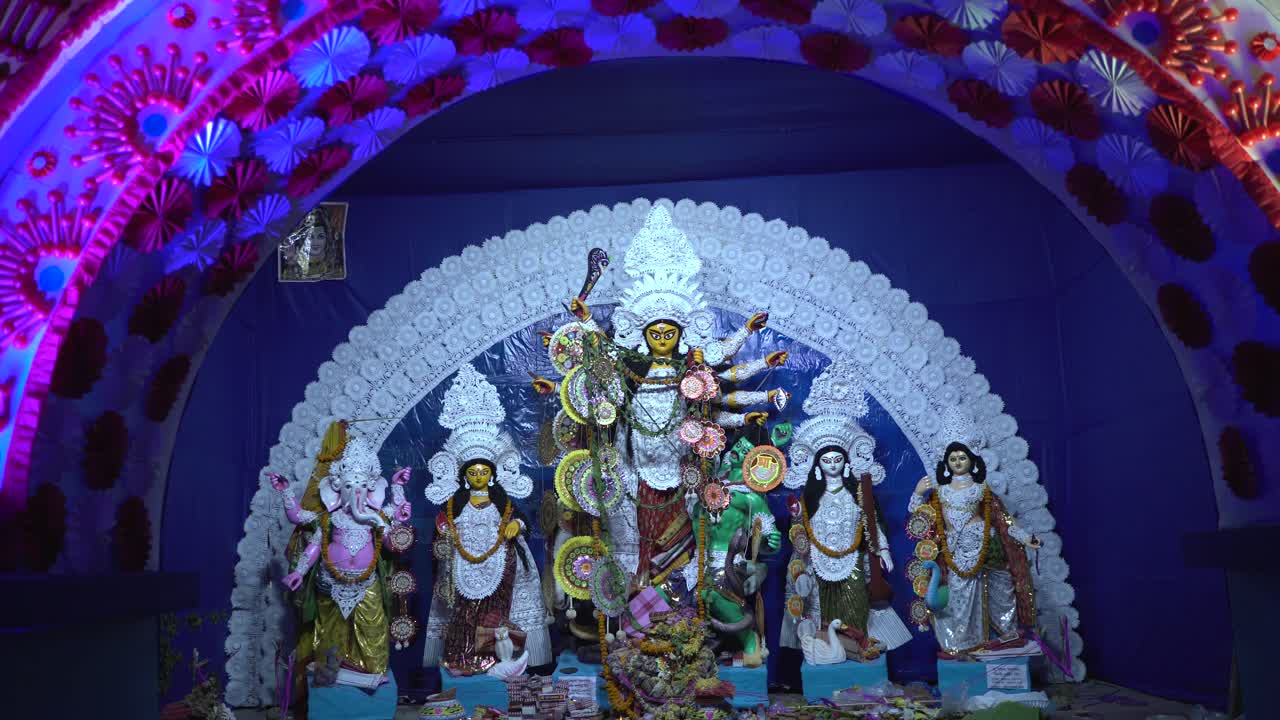 durga puja es el festival más grande de la india y bengala occidental