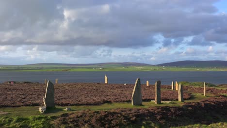 The sacred Brodgar circular Celtic stones on the Islands of Orkney in Northern Scotland 3