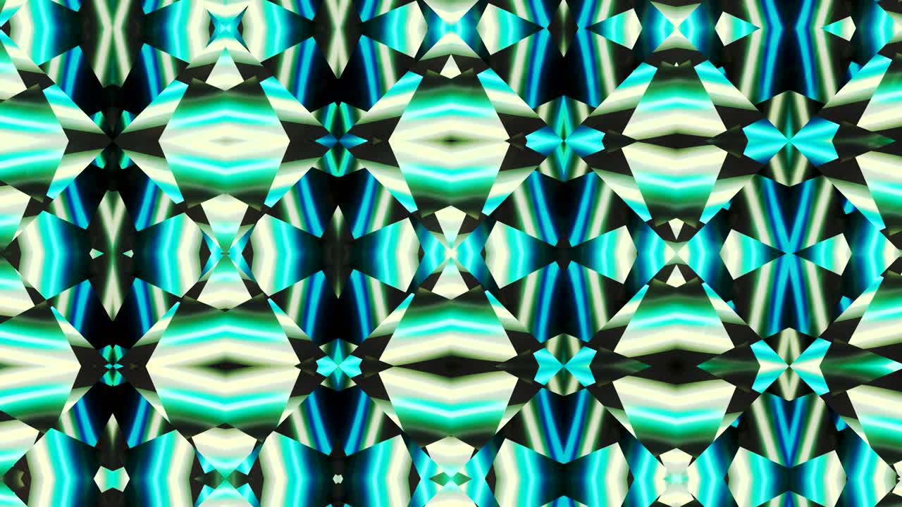 kaleidoscopio en movimiento. gráficos en movimiento de 4k