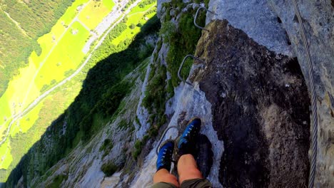 otra parte de la vía ferrata mürren - grimmelwald