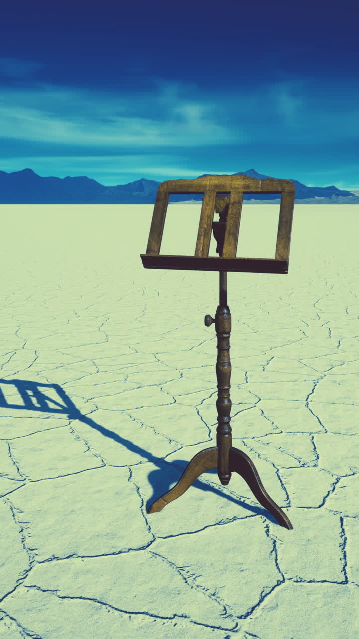 사막의 음악 스탠드