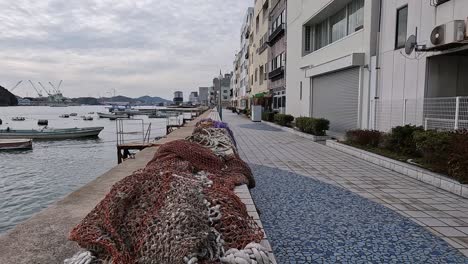 Estilo-Marítimo-En-El-Puerto-De-Onomichi,-Prefectura-De-Hiroshima.