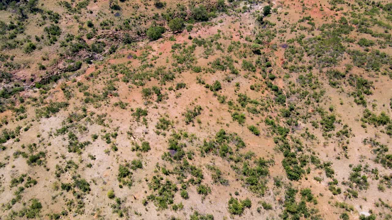 áfrica vista desde un avión no tripulado