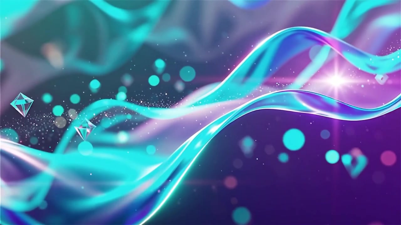 Abstract Flowing Light Waves Background
