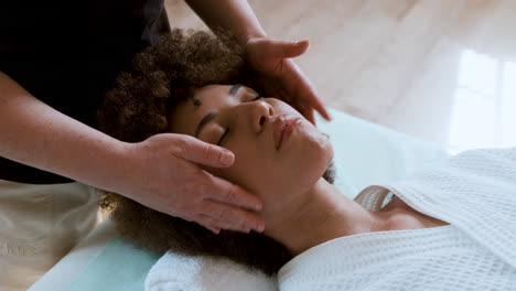 woman getting a massage