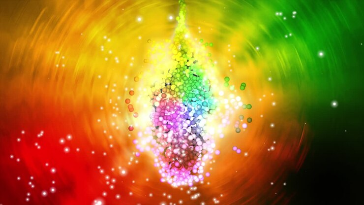 Sfondo con il segno di Allah e effetto particellare