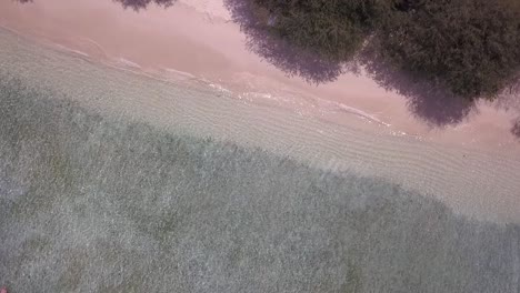 Costa-Perfectamente-En-El-Medio-Espectacular-Vista-Aérea-Vuelo-Drone-Vista-De-Arriba-Hacia-Abajo-360-Vista-De-La-Playa-De-Gili-Trawangan-Bali-Lombok-Indonesia-2017