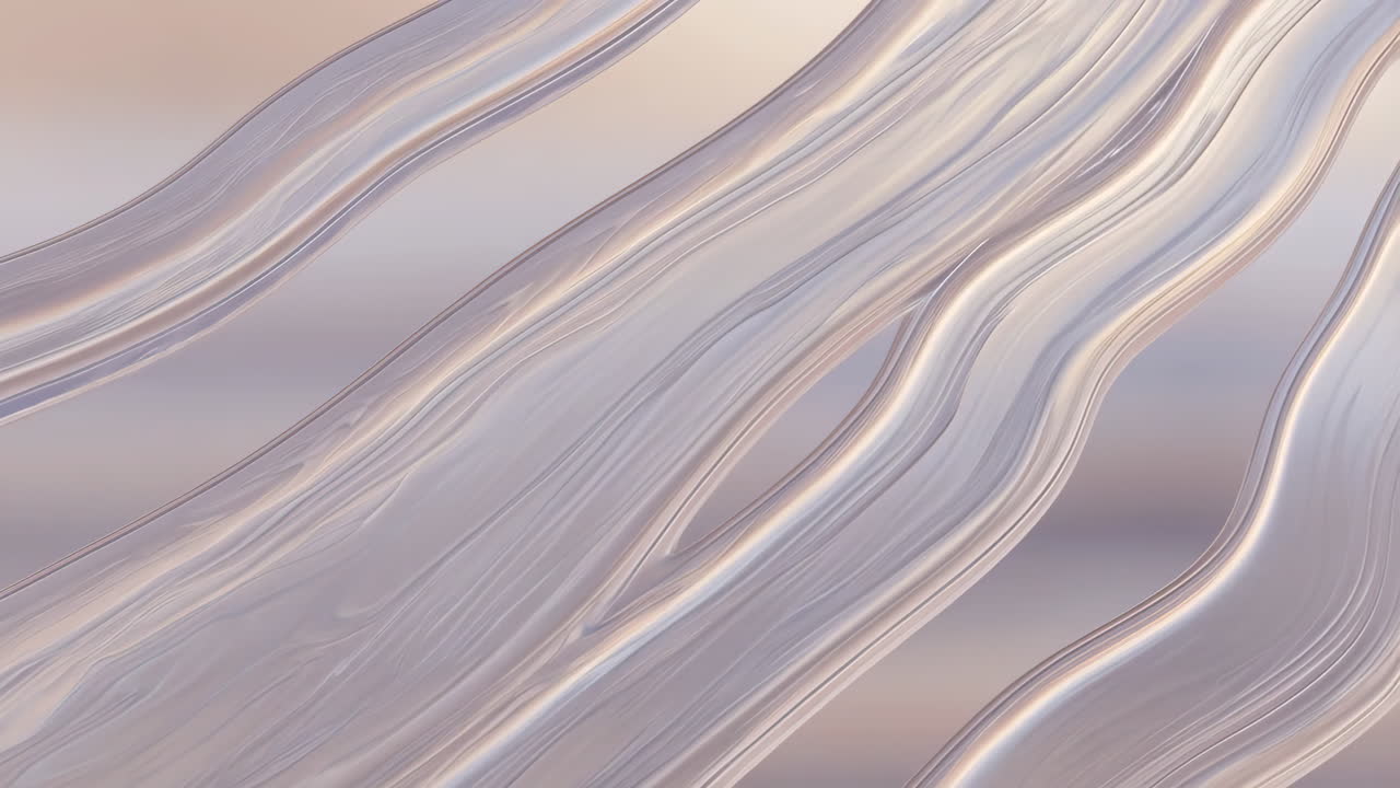 Abstract Flowing Pearlescent Waves Background