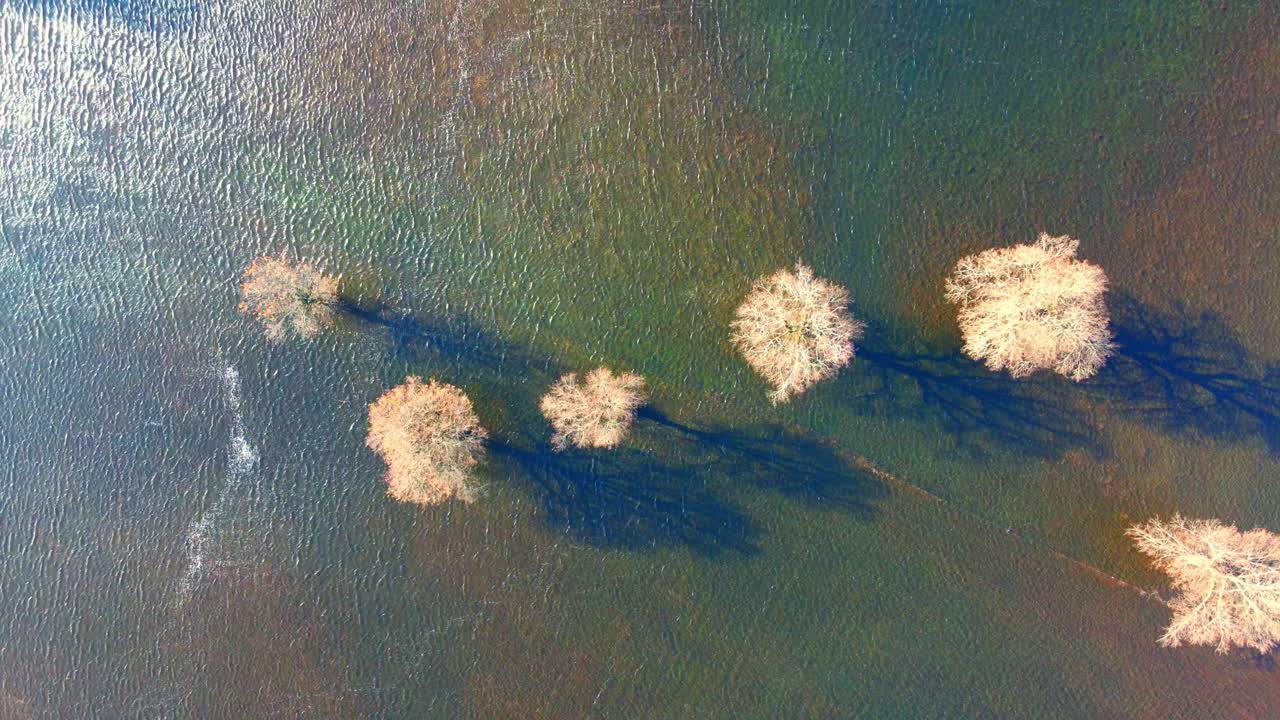 Aerial 4K drone footage of a Planina plain , Slovenia