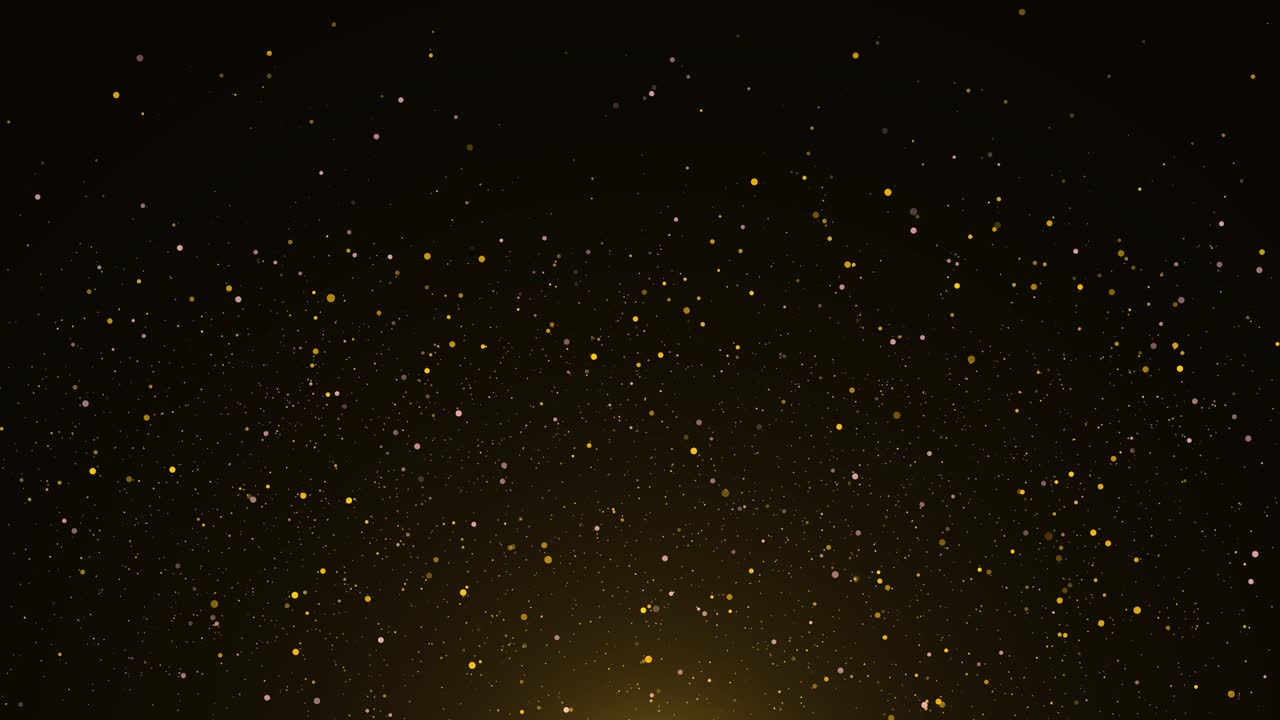 Golden Glittering Particles Background | Premium Stock Video Footage
