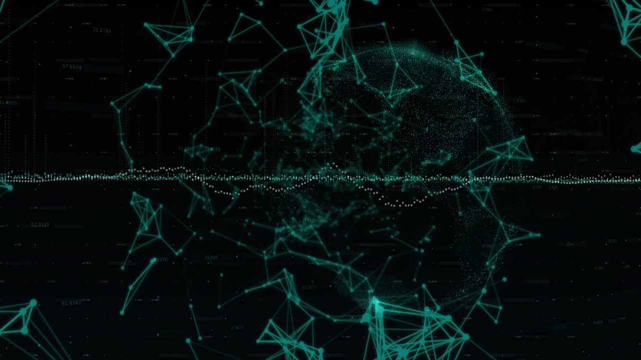 Animation of constellation on black background