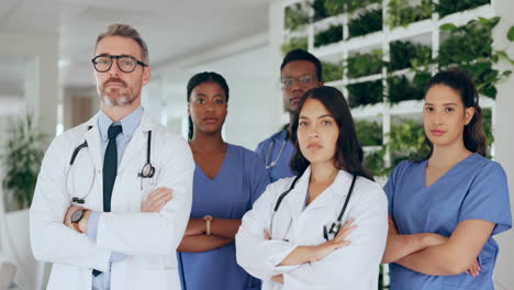Ärzte,-Krankenschwestern-Und-Team,-Gesundheitswesen-Mit-Fokus