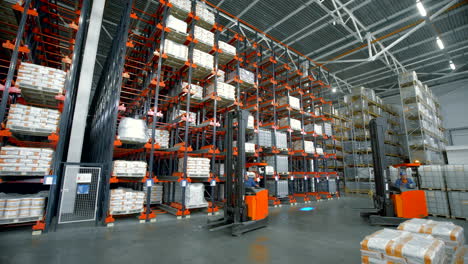 warehouse operations with forklifts