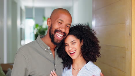 Cara,-Sonrisa-Y-Amor-Con-Una-Pareja-Negra